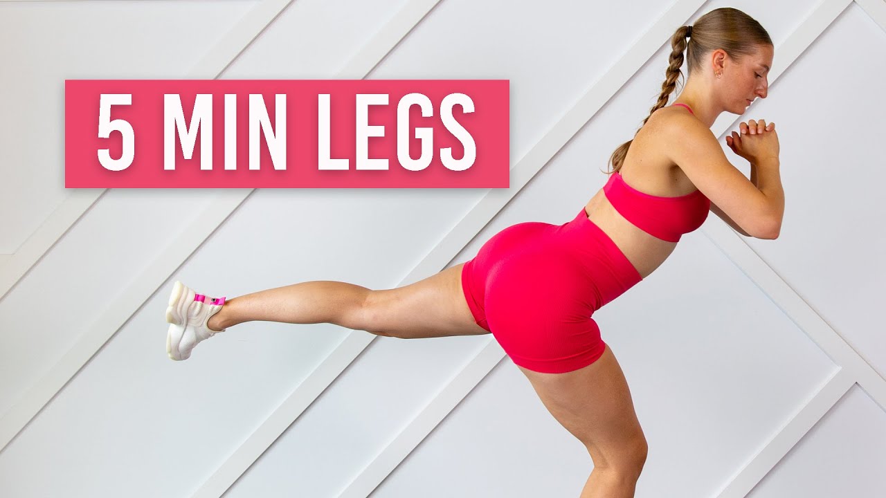 5 Min Lean Legs Workout (Intense & No Equipment)