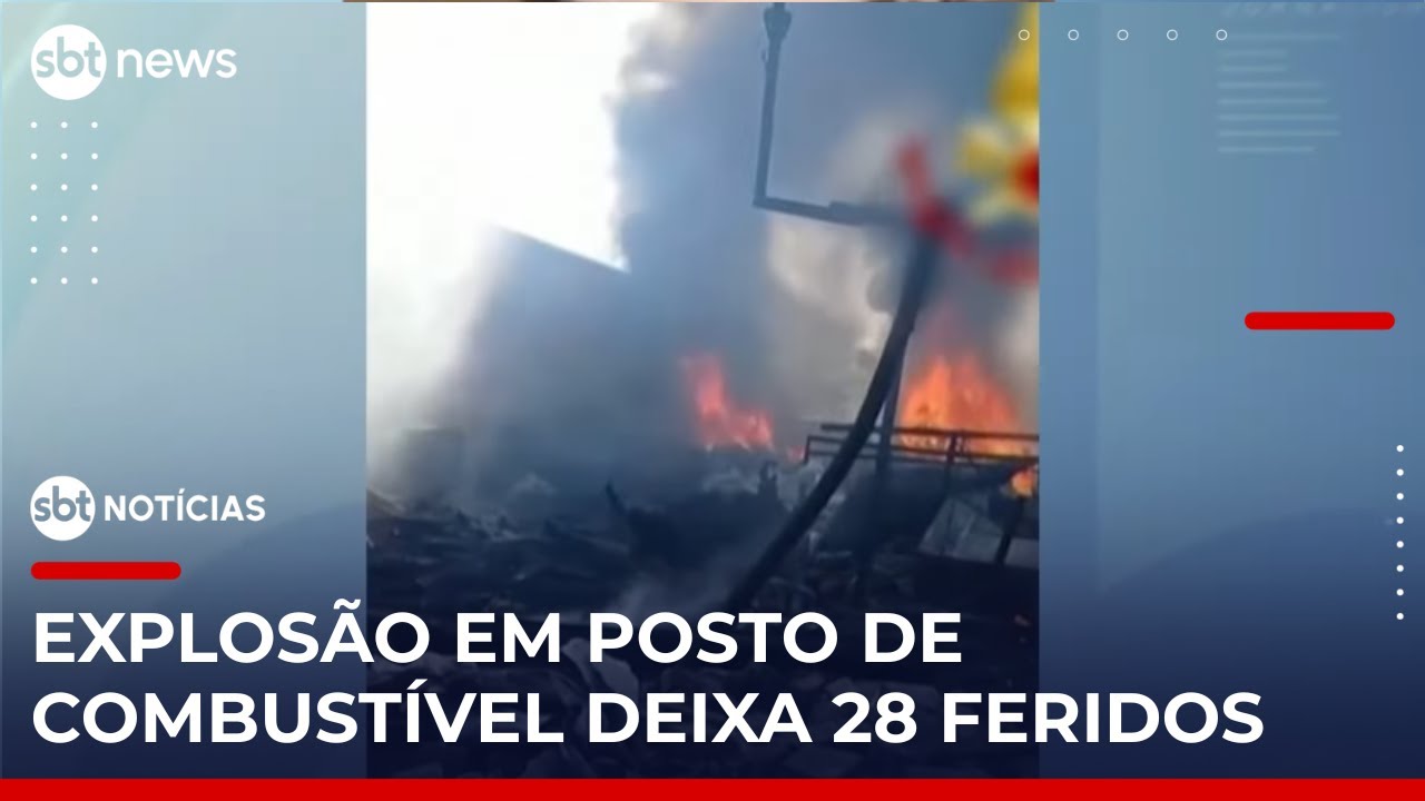 Explosão em posto de combustível deixa 28 pessoas feridas na Itália | #SBTNotícias