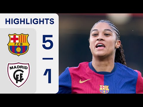 FC BARCELONA 5 - 1 MADRID CFF | RESUMEN LIGA F