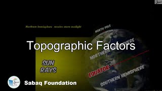 Topographic Factors