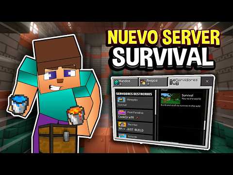 ✨ NUEVO Servidor SURVIVAL VANILLA 1.21.44 (BEDROCK & JAVA) ✅ Minecraft Server SURVIVAL 2024