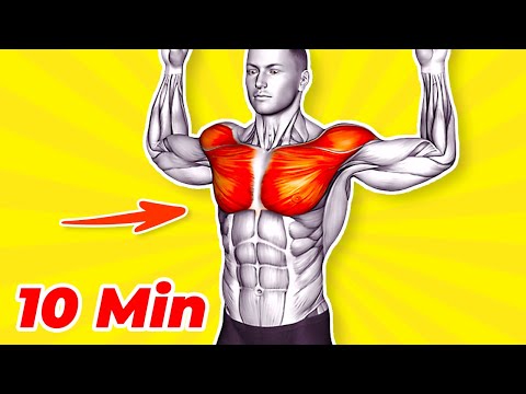 ➜ BEAT MAN BOOBS ➜ 10-MIN Chest Workout to Melt Fat!