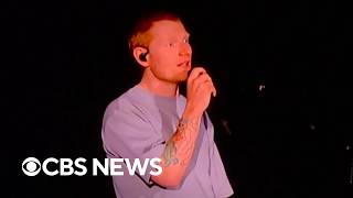 YouTube video thumbnail: Ed Sheeran Speaks at Concert: "I've Never Wanted to be an Activist Musician"
