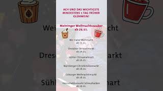 Bei uns gibt's schon einen Tag früher Glühwein! 😀☕️