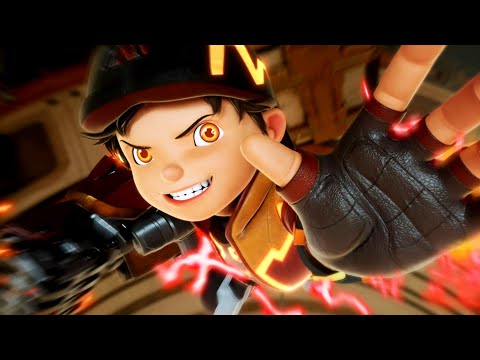 FIGHTING SCENE | BoBoiBoy Gentar VS Rosaksa