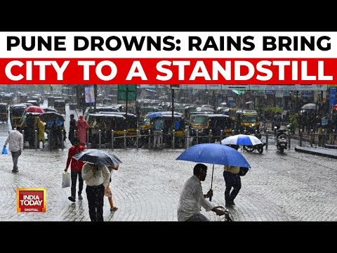 Heavy Rains Lash Parts Of Pune, Traffic Comes To A Standstill In Pune After Heavy Rains