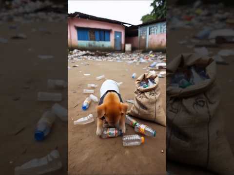 The poor dog's bicycle brokedown - Artificial Intelligence -AlVideo-AlVID#aivideo#sad#funny#ytshorts