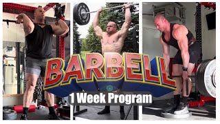 1 Week Program for STRENGTH & POWER - Will Ratelle