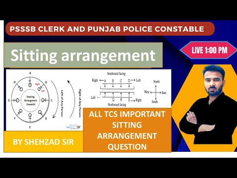 Punjab Police Constable Reasoning Setting arrangement  with tricks || by SHAHZAD SIR