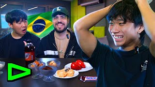 LOUD gringos provando comidas brasileiras