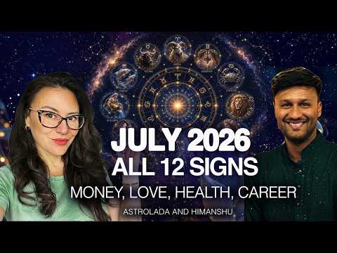 Money, Love, Health, Career - July 2026 Horoscopes - All 12 Signs by Himanshu. Timestamps.