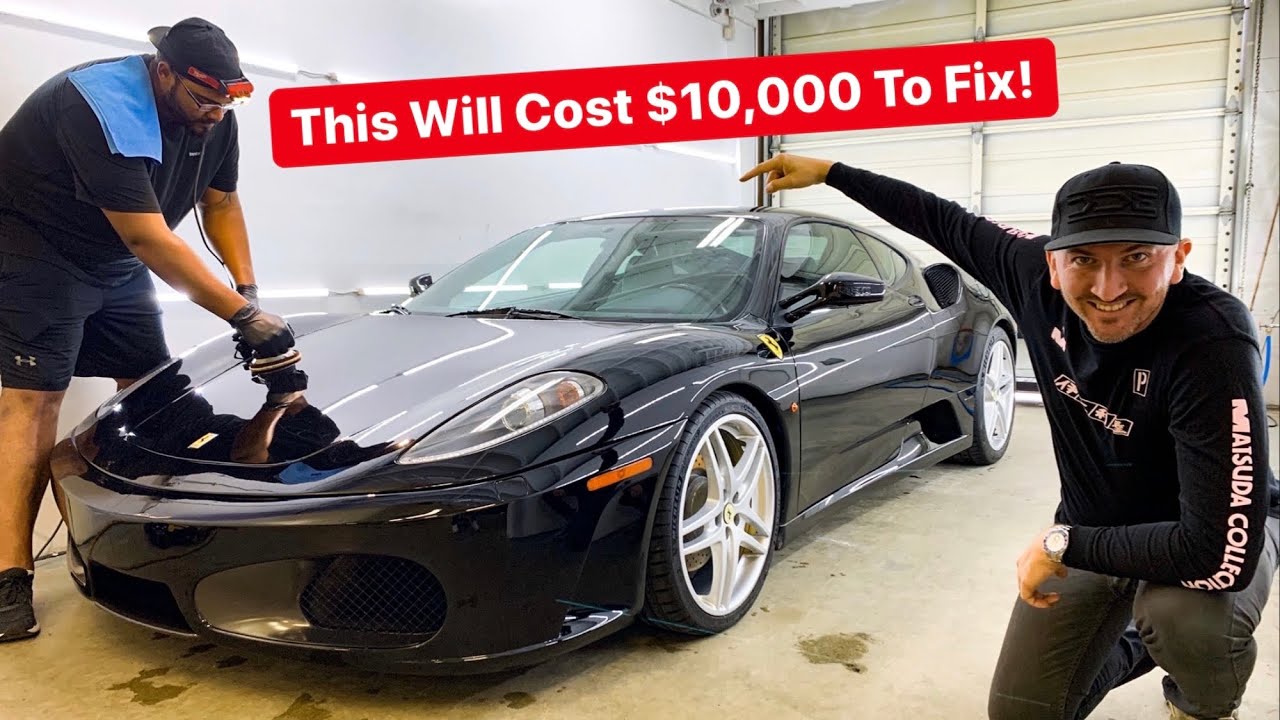 Revealing my barn yard FERRARI after first detail. Repairs needed