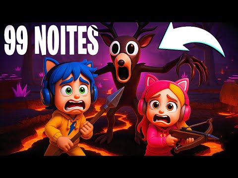 NOVA ATUALIZAÇÃO DE 99 NOITES NA FLORESTA! 🌋 ESTAMOS NA LAVA