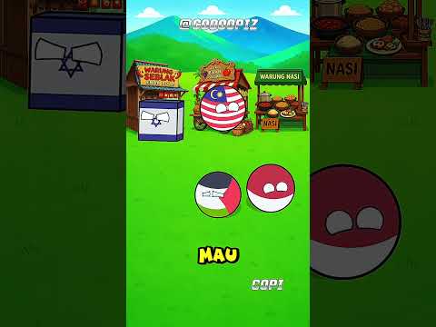 Makanan di Berbagai Negara, Palestina, Malaysia, Indo Dan Israel #countryballs #coooopiz