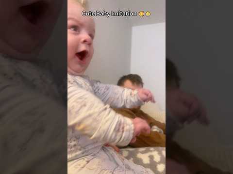 Copycat mode: activated. 👶⚡#CopycatBaby #ImitationGenius #FunnyBaby #CuteKids #ParentLife #LOL