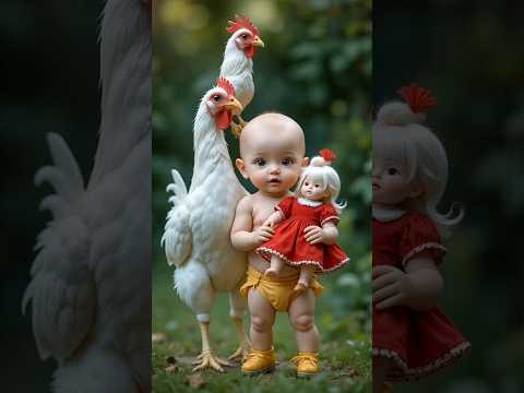 Chicken Dance | #babydance #cutebaby #funnyanimals #chicken #funnyvideo #viraldance #shorts #1086