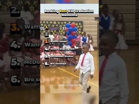 Ranking Best Kid Graduation Moments #shorts