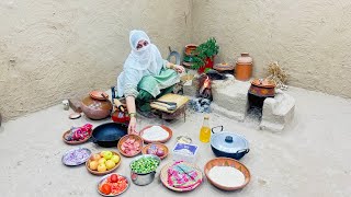 Meri payri appi jaan ❤️ Bhindi ki sabji Okra Sabzi Chicken pualo recipe 👌traditional village life