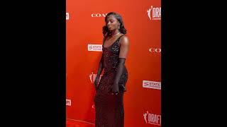 🤩 Ta'Nayi Latson on Orange Carpet | WNBA Draft Women's College Basketball #shorts #short #basketball