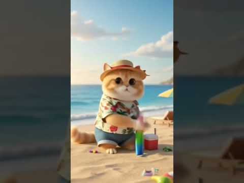 Kucing Gemoy Sedang Sulap Sambil Menari nih bos #kucing #cat #pantai #kucinggemoy #fypシ #fypシ゚viral