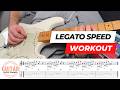 Legato Speed Burst Guitar Workout - A Minor Play-Along (80-200 BPM).720p60