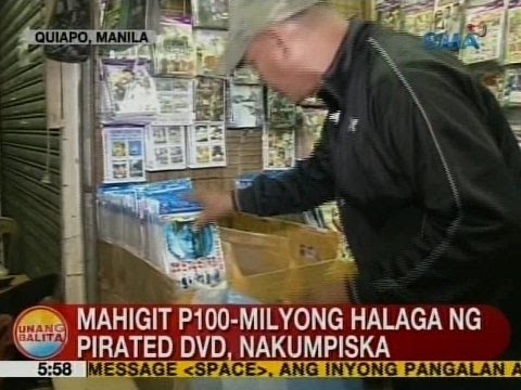 Mahigit P M Halaga Ng Pirated Dvd Nakumpiska Sa Quiapo Manila