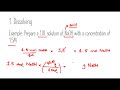 Solution Preparation and Concentration Concepts