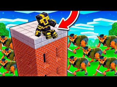 CONSTRUYE para SOBREVIVIR a THERIAN en MINECRAFT 😱