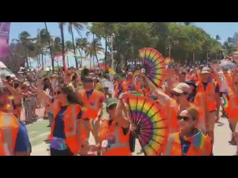 YouTube video thumbnail: Miami Beach Pride Parade Celebrates 18th Year Amid New Legislation