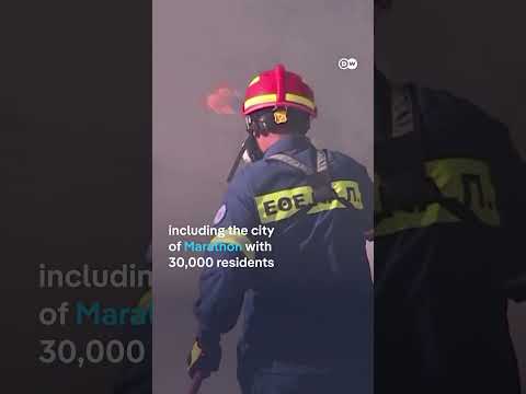 Wildfires rage near Athens as residents flee homes | DW News