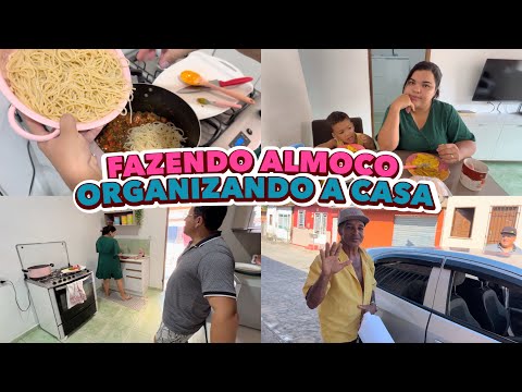 FAZENDO ALMOÇO DELICIOSO🥘ORGANIZANDO A BAGUNÇA DA CASA🙅🏻‍♀️FIZ O TÃO FALADO MACARRÃO🍝CORRERIA DO DIA