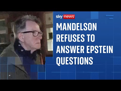 Sky News challenges Mandelson over Jeffrey Epstein links