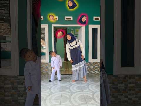 mama sama abidzar rebutan kepala warna warni