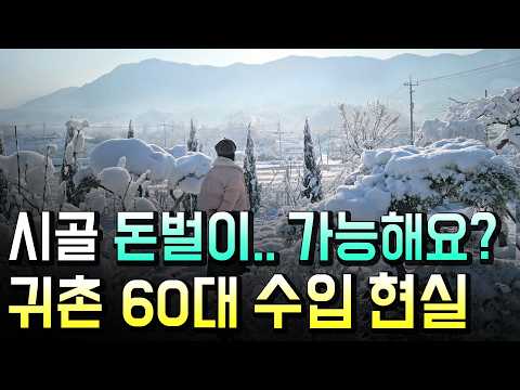 농사 안 짓고 노년까지 나홀로 시골에서 돈 버는 법..낱낱이 공개합니다