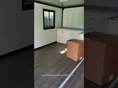 portable mobile trailer folding tiny house on wheels #containerhome #expandablehouse #foldinghouse
