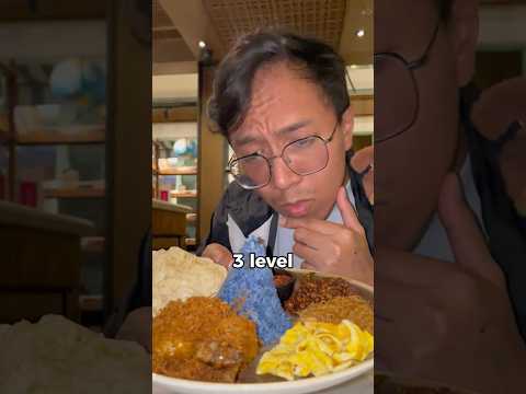 nasi uduk level 1 sampai level 100 #foodreview #nasiuduk #nasi #shorts