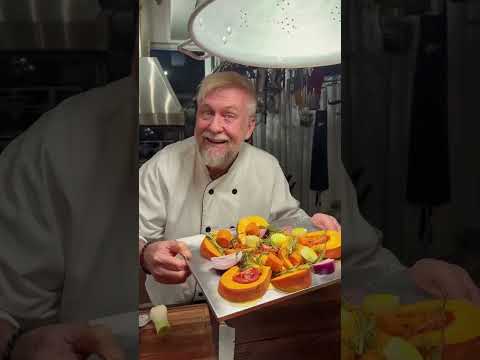 Como fazer um incrível Risotto de abóbora com queijo brie e crispy de presunto parma 🎃