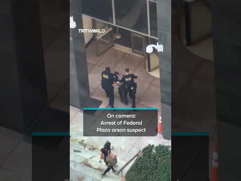 Eyewitness video captures arrest of Federal Plaza arson suspect