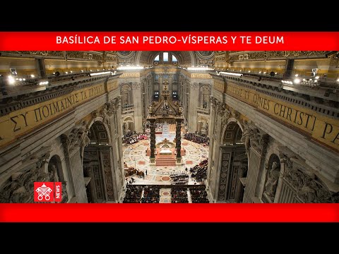 Vísperas y Te Deum 31 diciembre 2020 Papa Francisco
