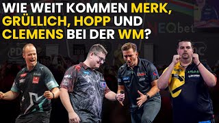 PDC WM-Prognose 2026: So weit kommen Hopp, Merk, Grüllich & Clemens!🔥 #RoadtoAllyPally