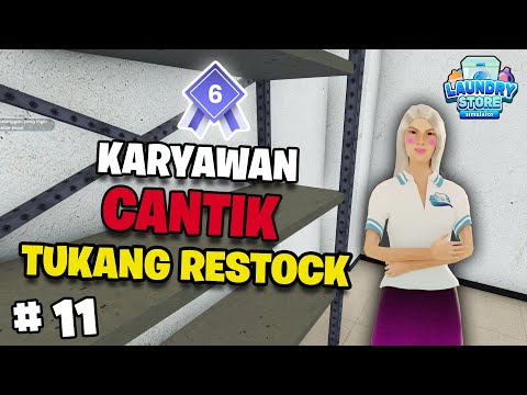 Dapetin MISI RANK 6 Demi Karyawan Tukang Restock Di Laundry Store Simulator - Part 11