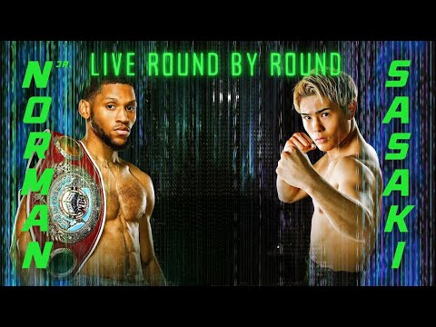 BRIAN NORMAN JR VS JIN SASAKI FULL FIGHT ROUND BY ROUND & WATCH PARTY