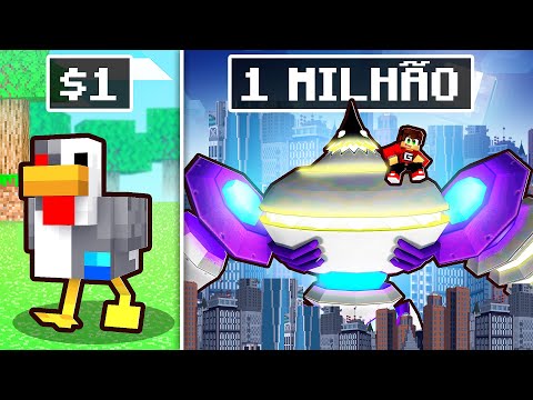 ROBO de $1 vs ROBO de 1,000,000 no Minecraft