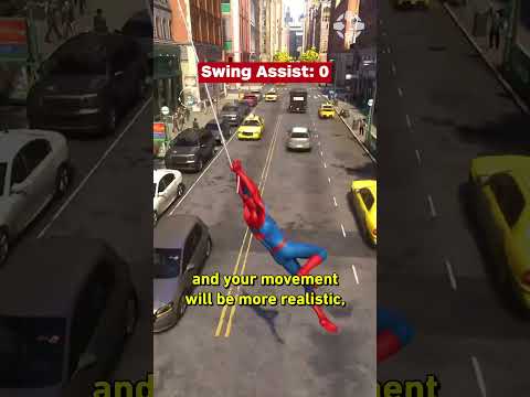 Spider-Man 2's Swing Steering Assistance: Do you want to swing fast or realistically? #spiderman2ps5