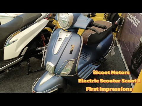 iscoot motors scoot 1 upcoming  electric scooter in india 2024 first impression #ev #evindia