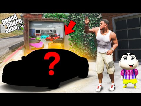 Franklin & Shinchan Went Inside The Secret Garage of His House In GTA 5 | SHINCHAN and CHOP