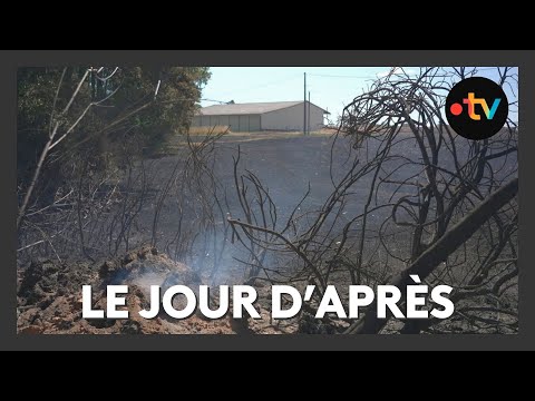 Incendie : au lendemain du feu à Jumilhac-le-Grand