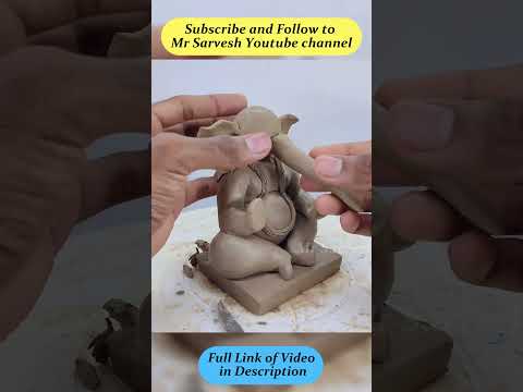 गणेश मूर्ति बनाने का सबसे आसान तरीका | Very Easy Ganpati Murti Making #ganeshchaturthi2025