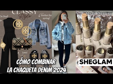 MODA OUTFIS INSPIRACIÓN 2024 COMO COMBINAR UNA CHAQUETA DENIM /moda shopping