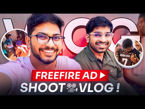 FreeFire Ad Shoot Vlog 😍 - Munna Bhai Gaming - Telugu Vlogs